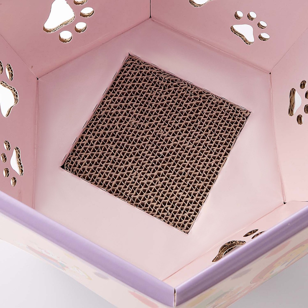 ティーカップ型の猫の爪とぎ　内側