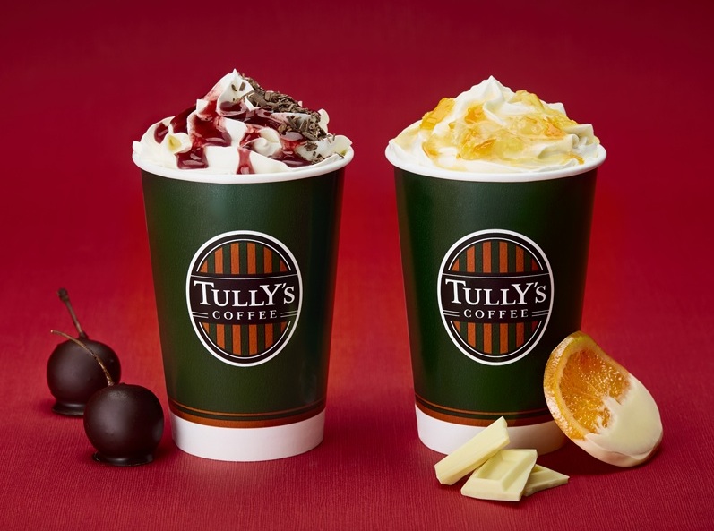 タリーズコーヒー「ホワイトショコラオランジュラテ／＆TEA チェリーボンボンロイヤルミルクティー」