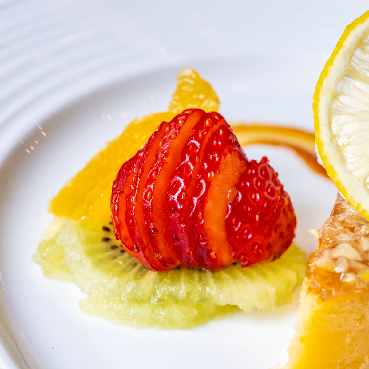 フルーツのトッピング