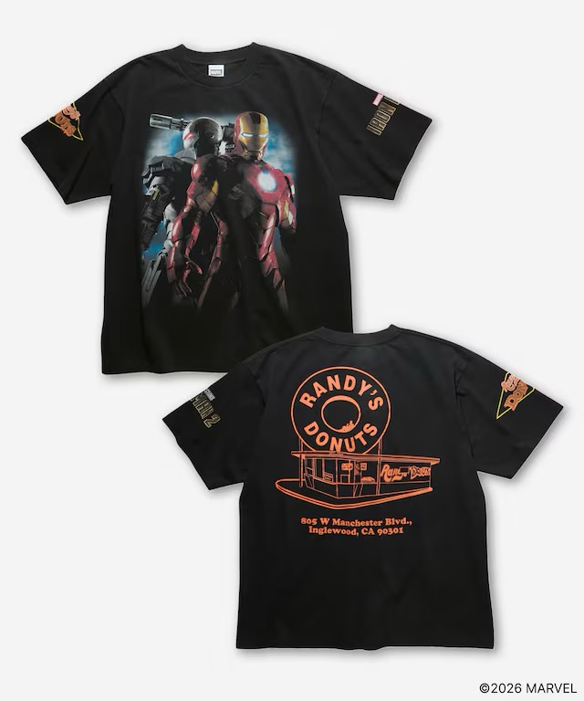 IRON MAN2/Randy's Donuts Tee BK1
