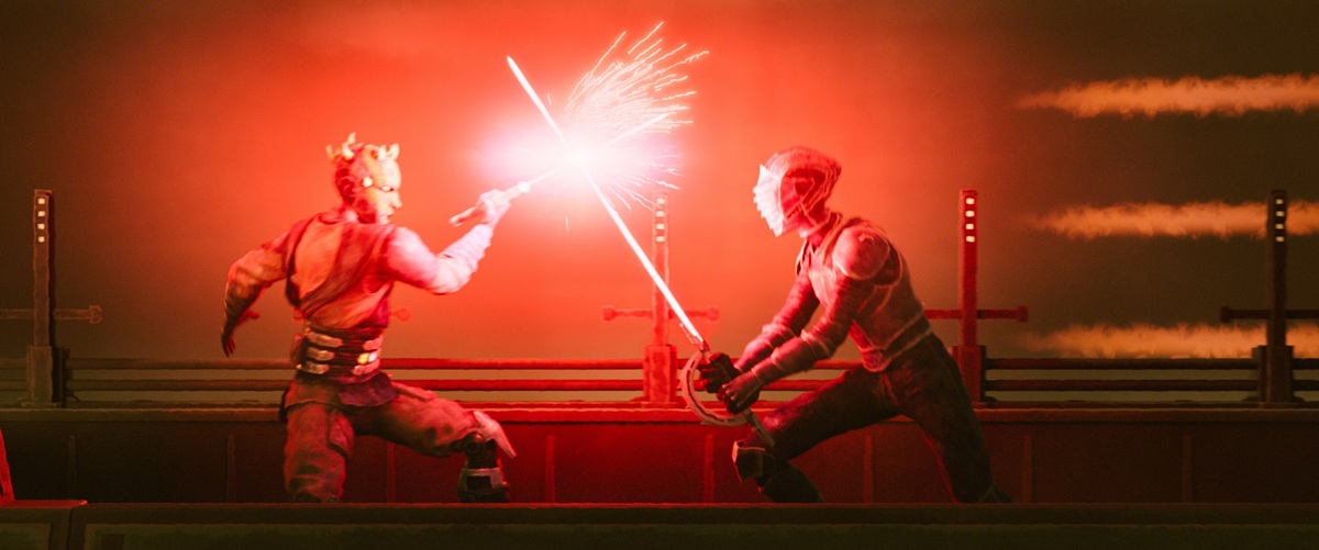 『スター・ウォーズ：モール～』（左）ダース・モール（右）敵