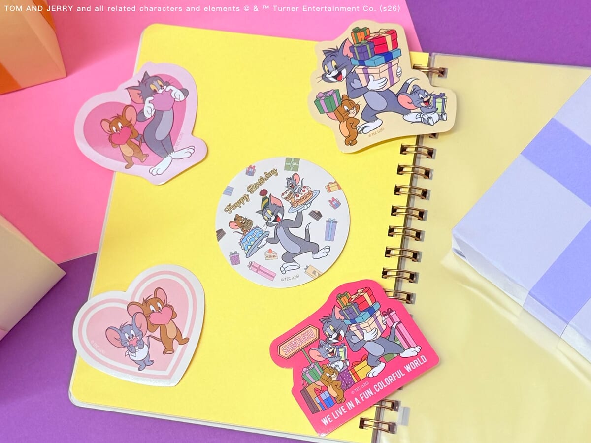 TOM and JERRY × Flapper　描き下ろしイラスト ステッカーセット00