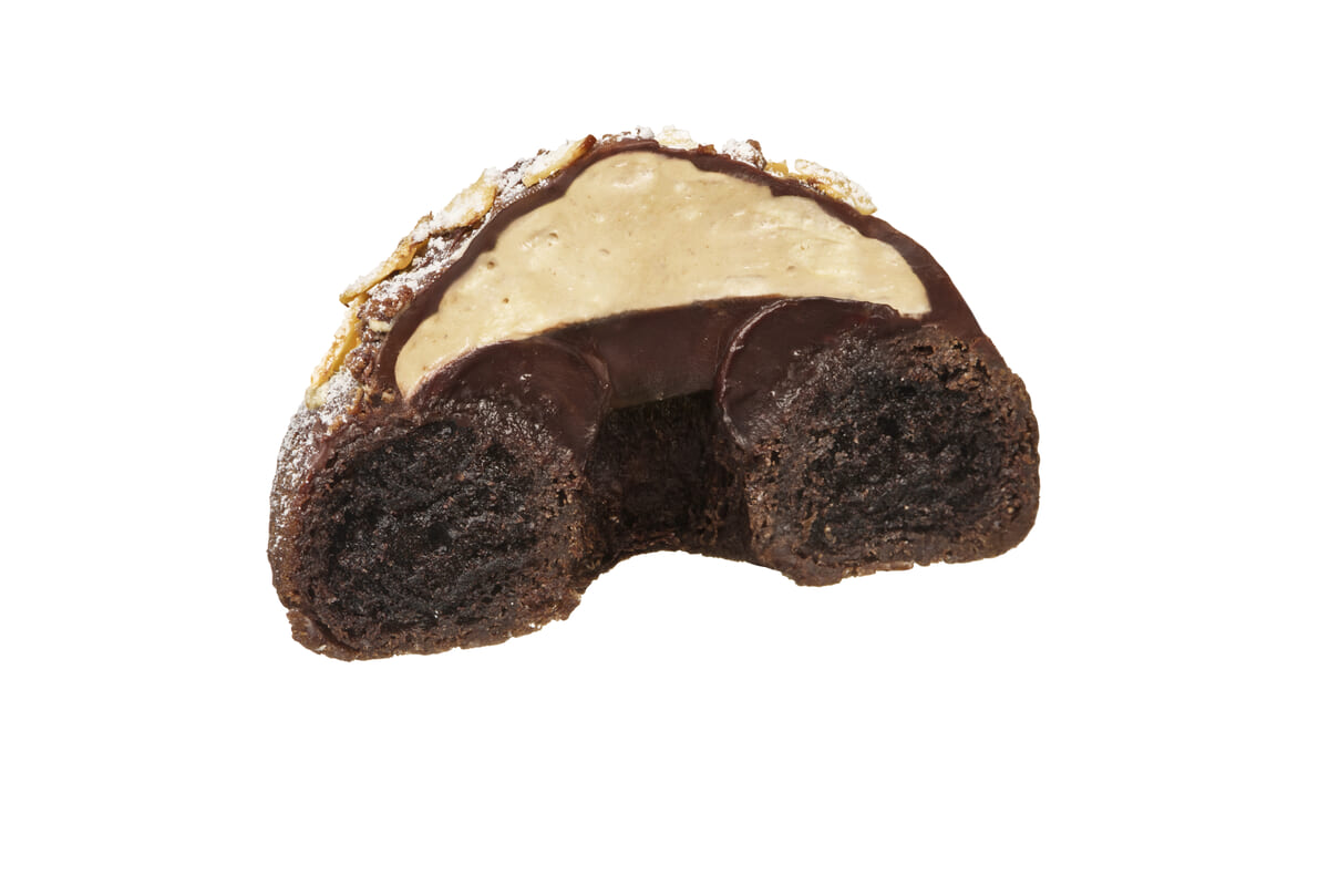 トリュフショコラードーナツ プラリネ_断面