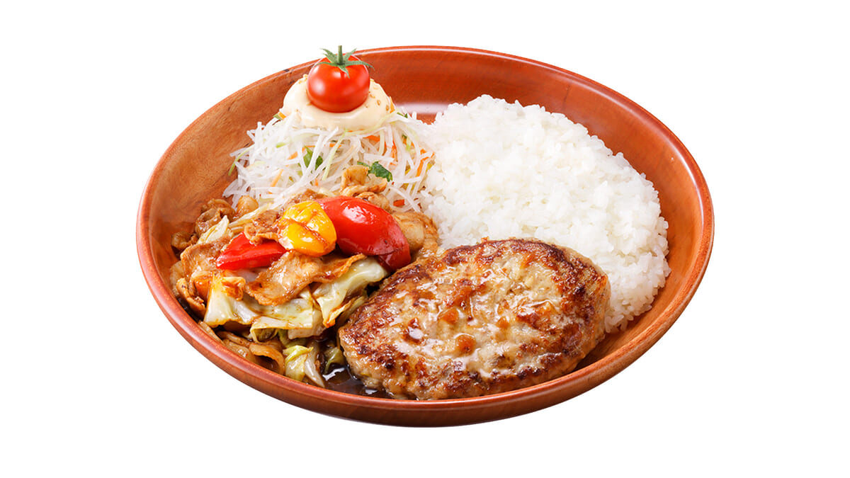 回鍋肉＆ハンバーグディッシュ