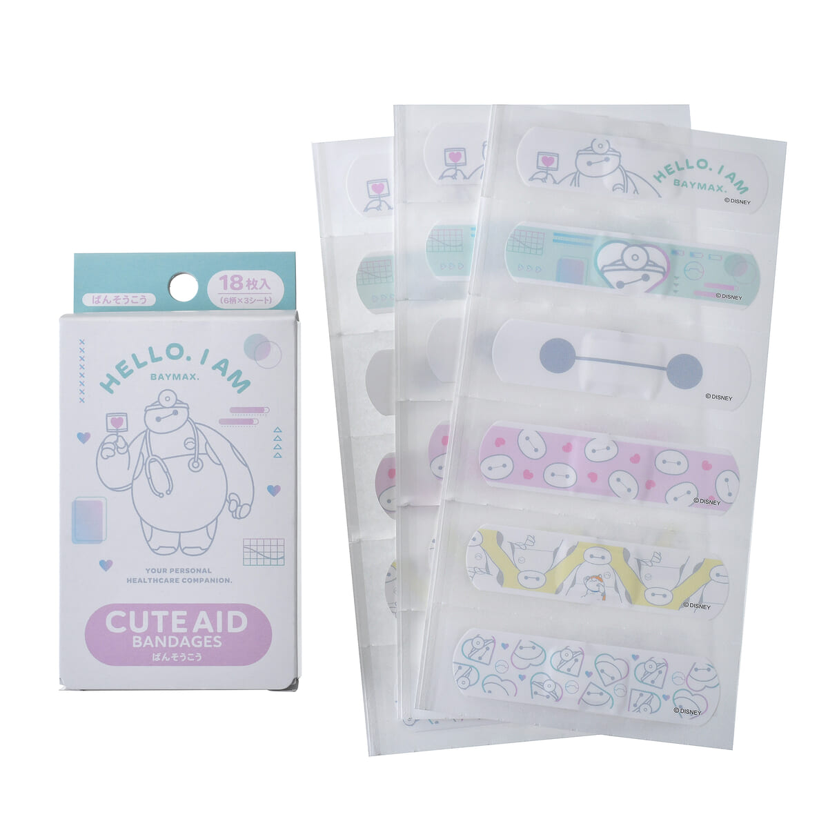 ベイマックス＆モチ 絆創膏 CARE ROBOT BAYMAX