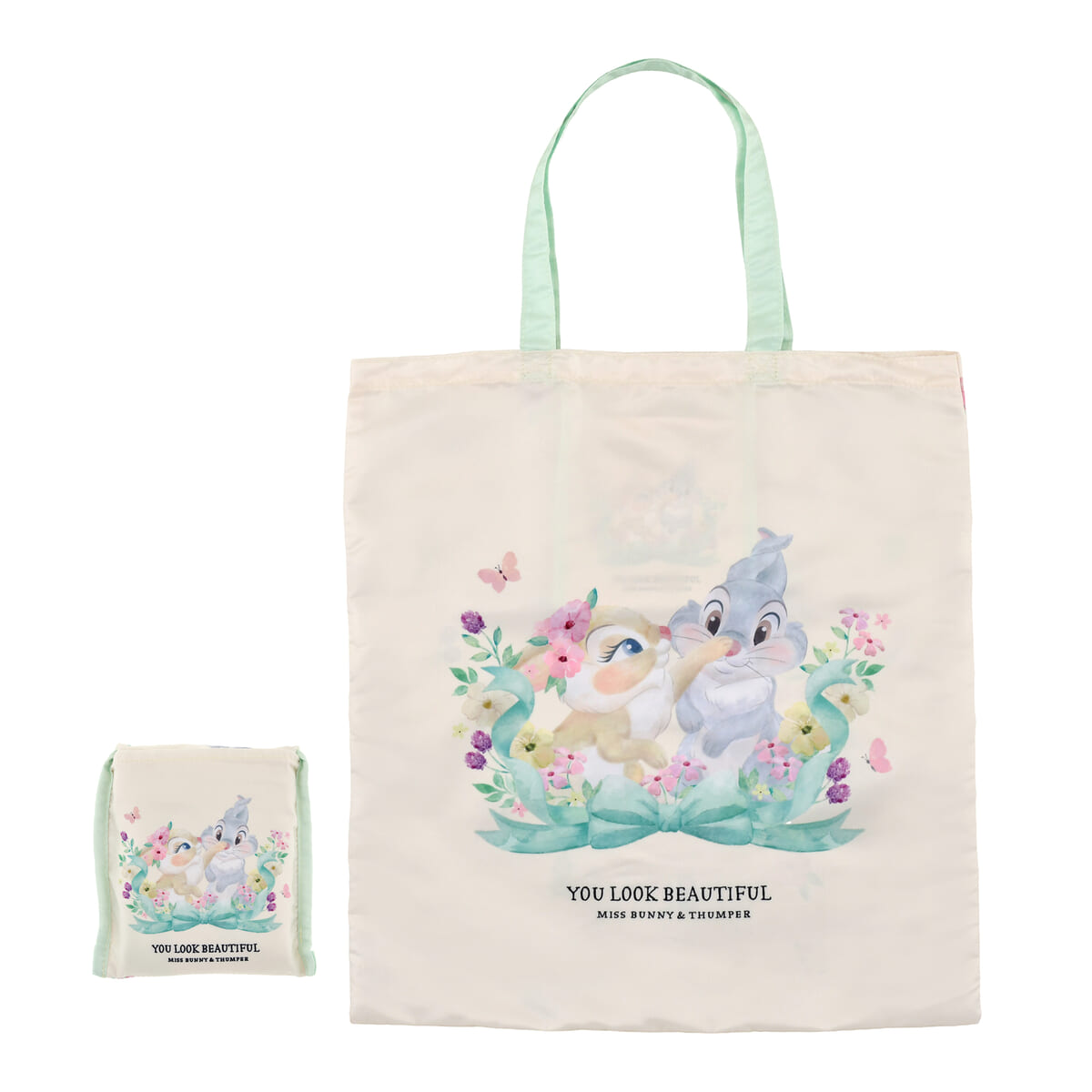 ミス・バニー&とんすけ ショッピングバッグ・エコバッグ DISNEY SPRING ROMANCE