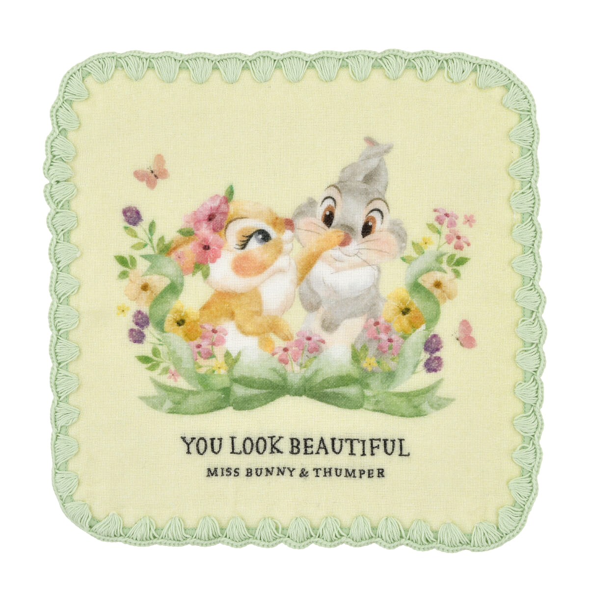 ミス・バニー&とんすけ ミニタオル ガーゼ DISNEY SPRING ROMANCE