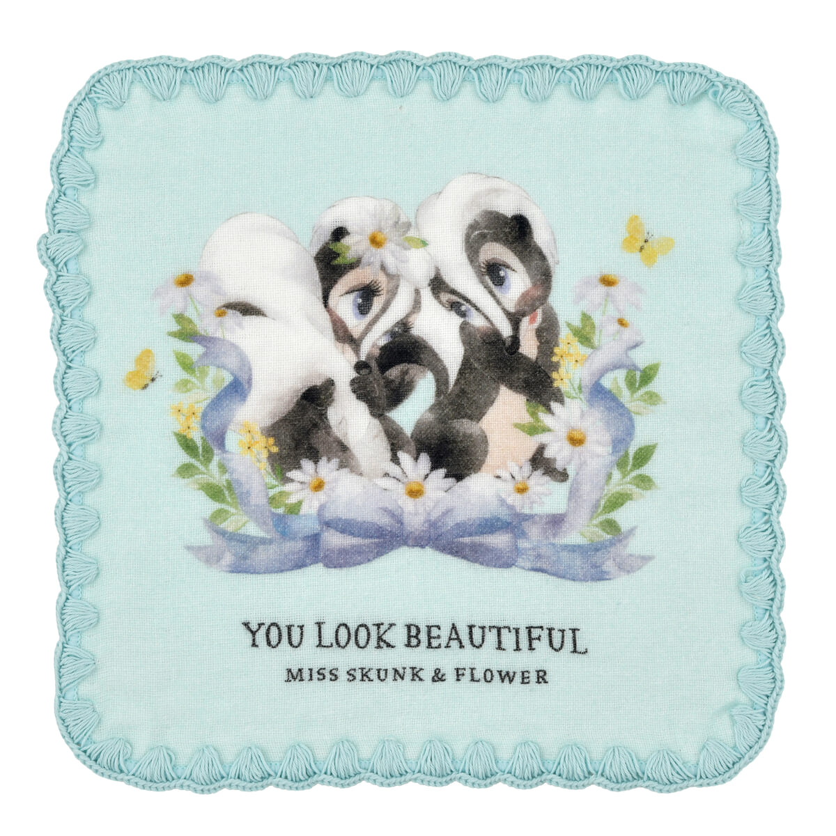 ミス・スカンク&フラワー ミニタオル ガーゼ DISNEY SPRING ROMANCE