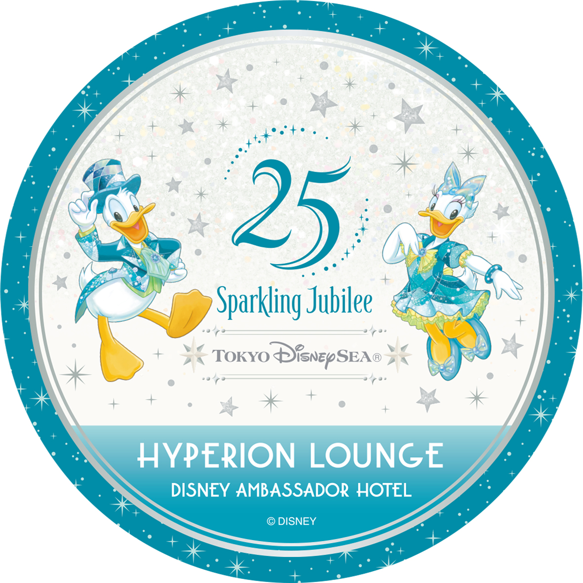 ハイピリオン・ラウンジ_東京ディズニーシー25周年“スパークリング・ジュビリー”スペシャルドリンク_コースター