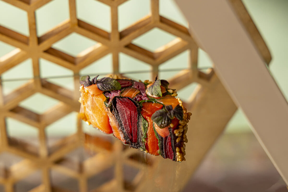 タスマニアサーモンのモザイクテリーヌ