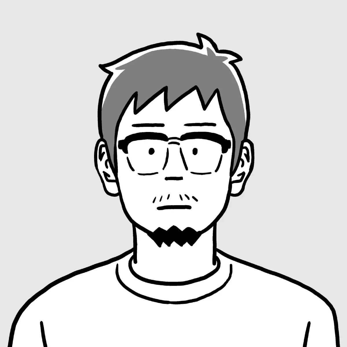 西アズナブルの肖像イラスト