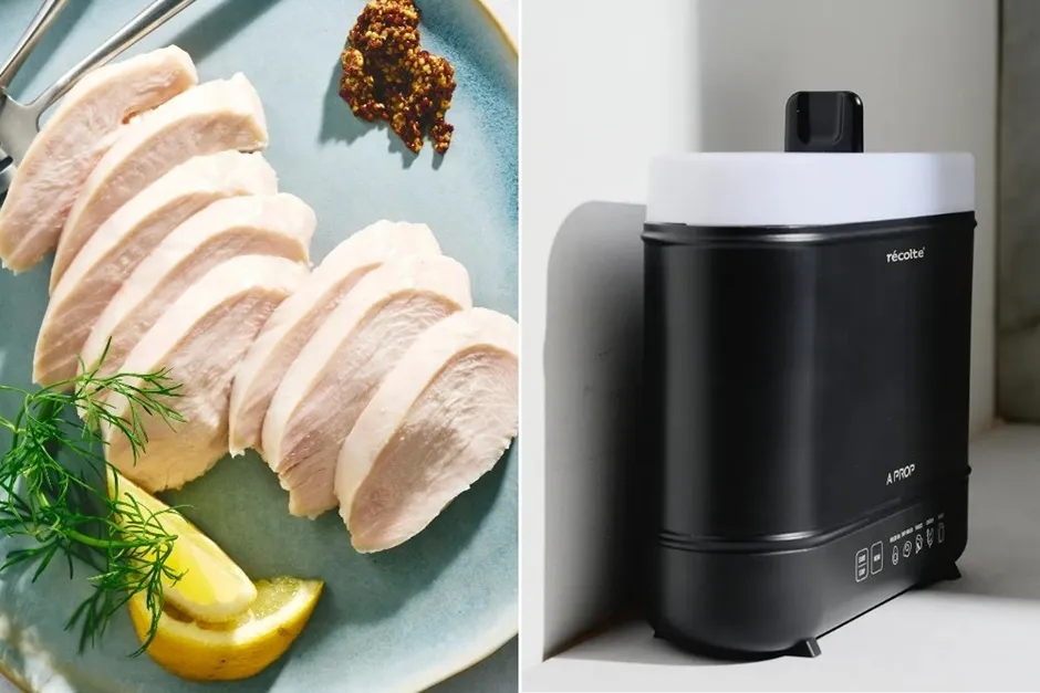しっとり仕上げの鶏むね肉とチキン＆ボイルクッカー本体