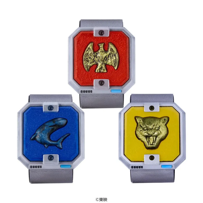 バルイーグル・バルシャーク・バルパンサーの3種プレートを比較できるバルカンブレス本体