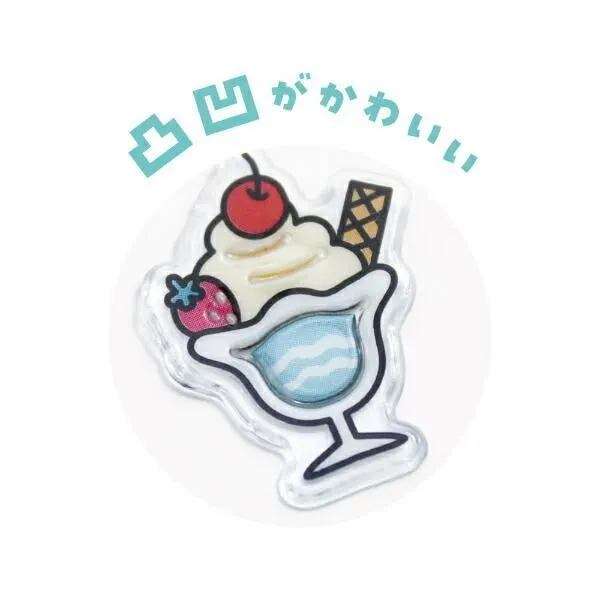 パールマシュマロシールのスイーツモチーフデザイン