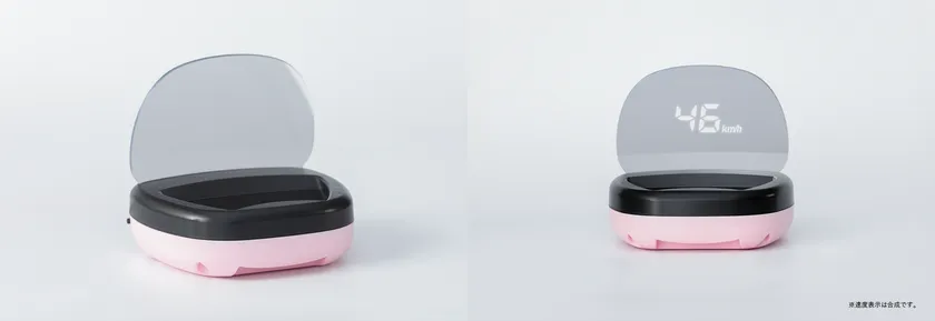 LumieHUDさくらピンクの本体デザイン