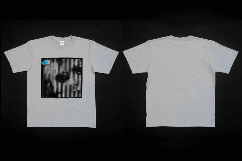 Kosuke Kawamura Collage T-Shirt 01 グレーの前後デザイン