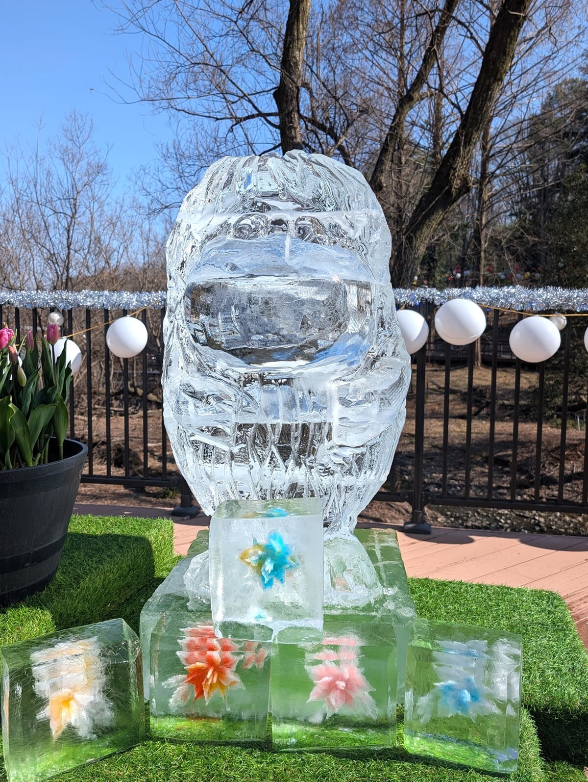 ムーミンバレーパーク「氷彫刻展示」2