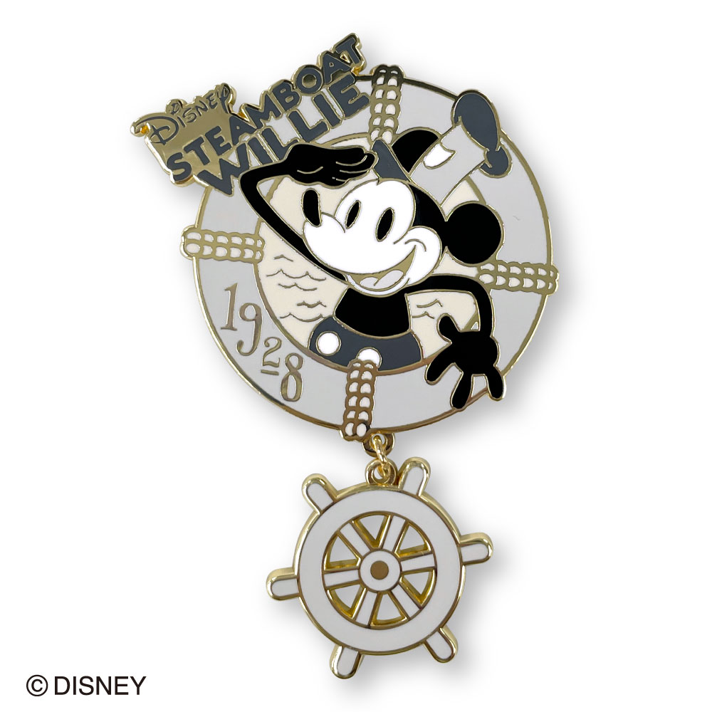 コレクションピンバッジ 蒸気船ウィリー