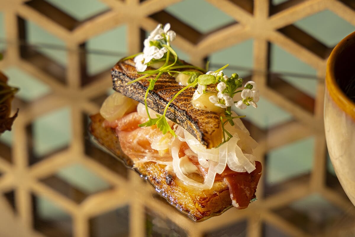 鰆のスモークのカナッペ