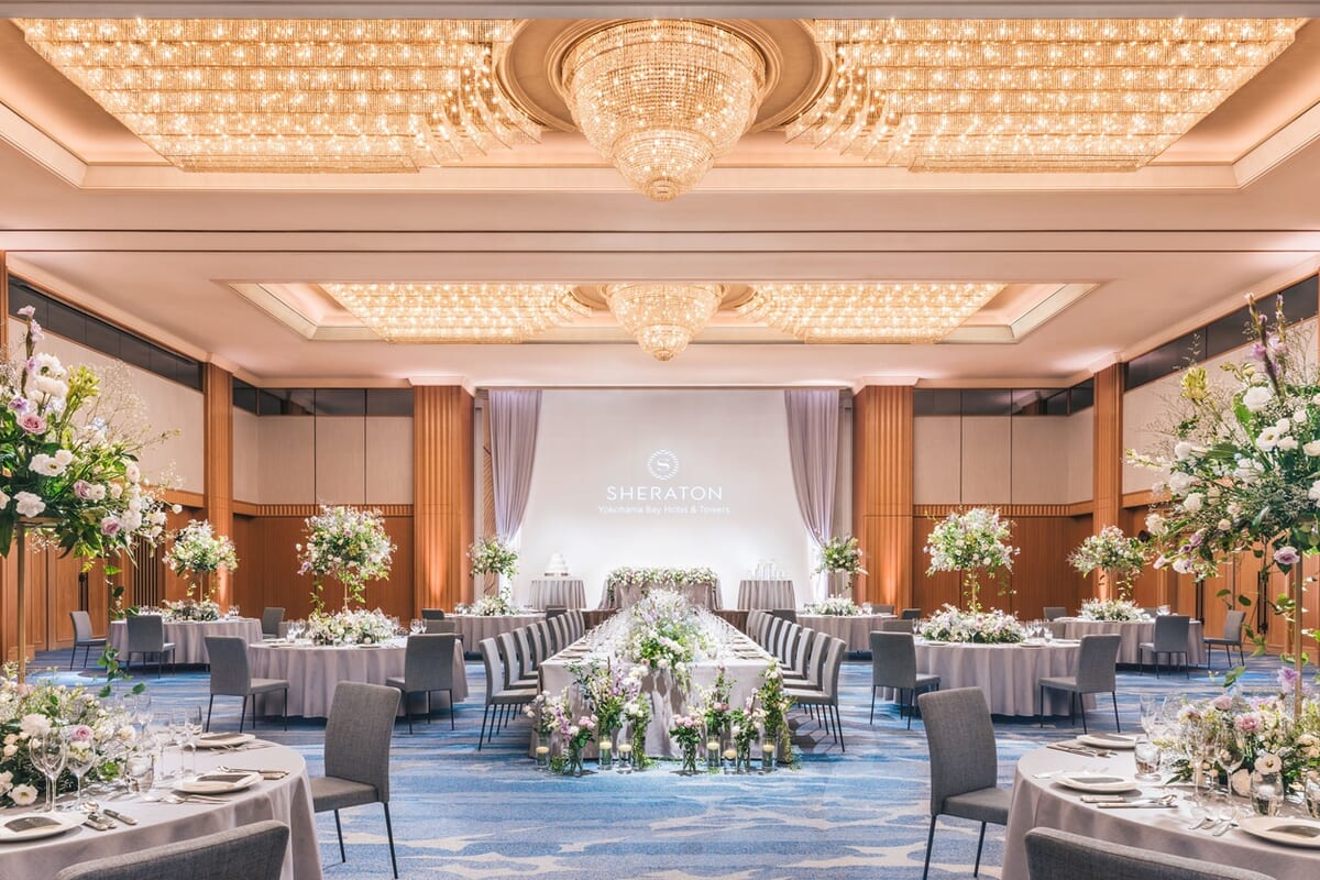 天井高約7メートルの大宴会場