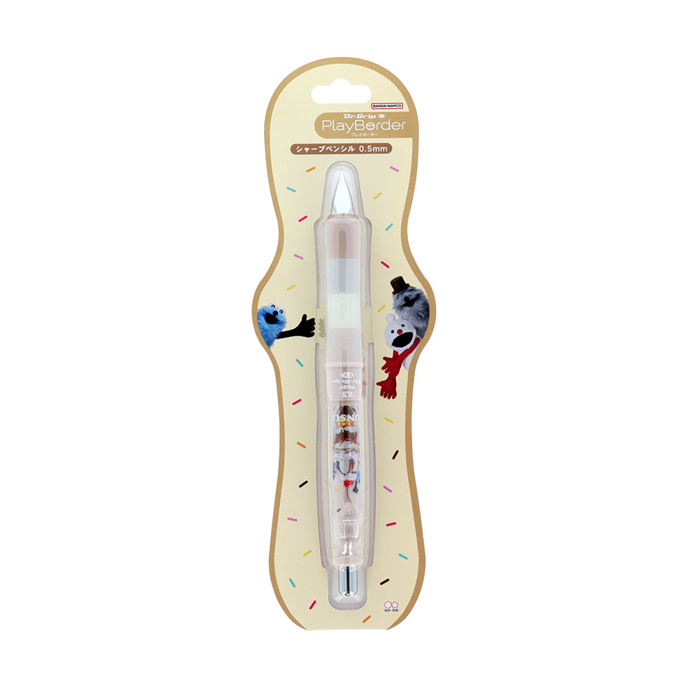 Dr.Grip PlayBorder(シャープペンシル) 0.5　パペットスンスン　オレンジ　パッケージ
