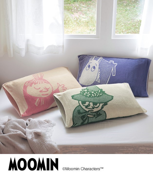 抗菌防臭のびのび枕カバー「ムーミン」