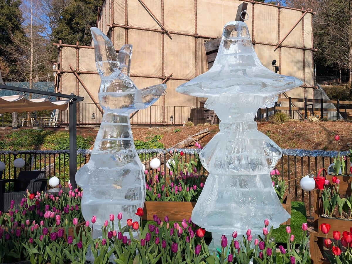 ムーミンバレーパーク「氷彫刻展示」6