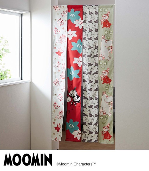 プリント4連のれん「ムーミン」