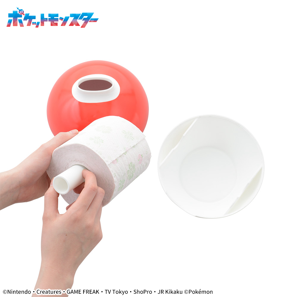 プラチナムザッカモンスターボール風デザインティッシュケース3