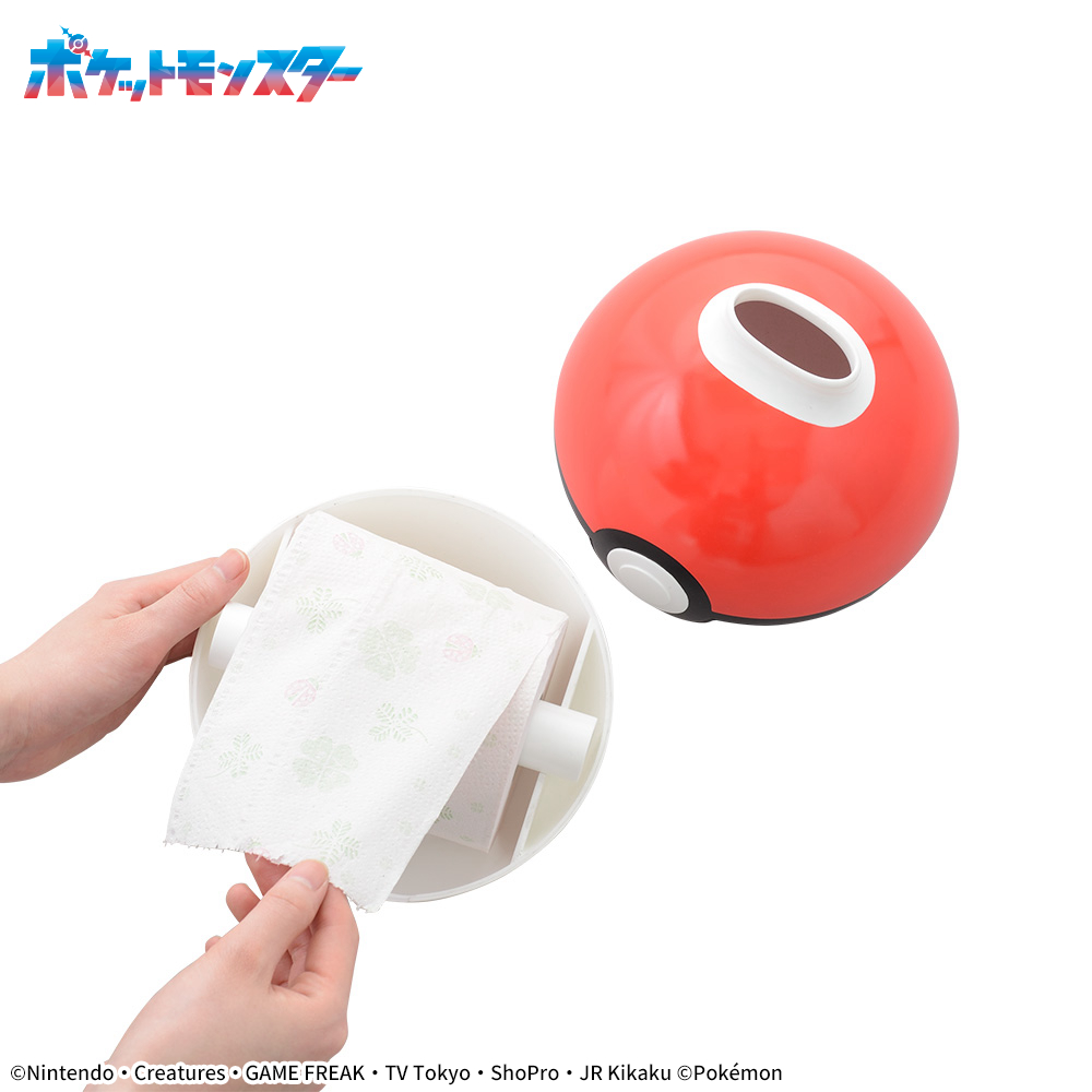 プラチナムザッカモンスターボール風デザインティッシュケース4