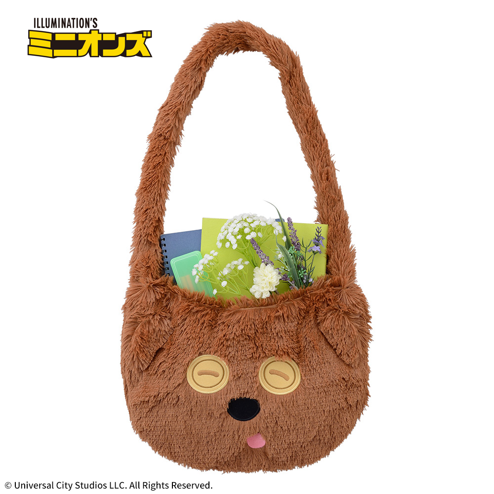 ミニオン プラチナムザッカもふもふバッグ“ボブ&ティム”(使用イメージ)