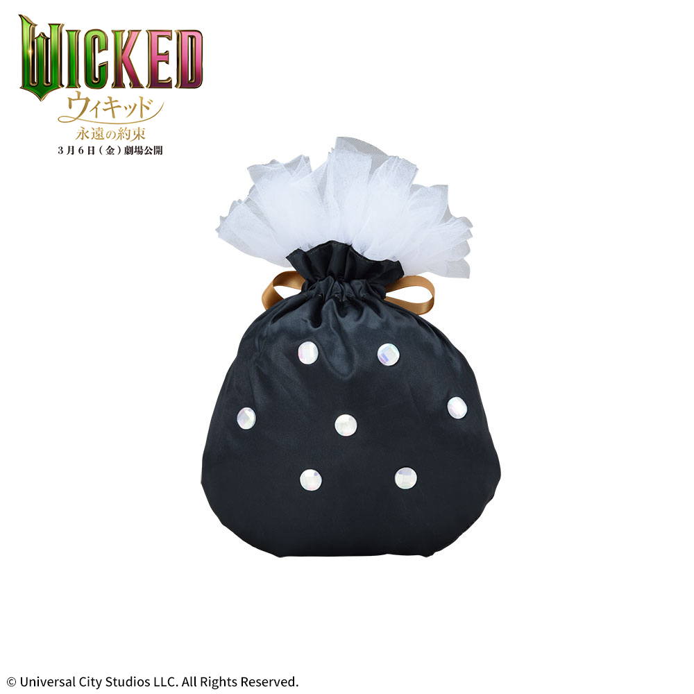 ビジュー巾着ポーチ