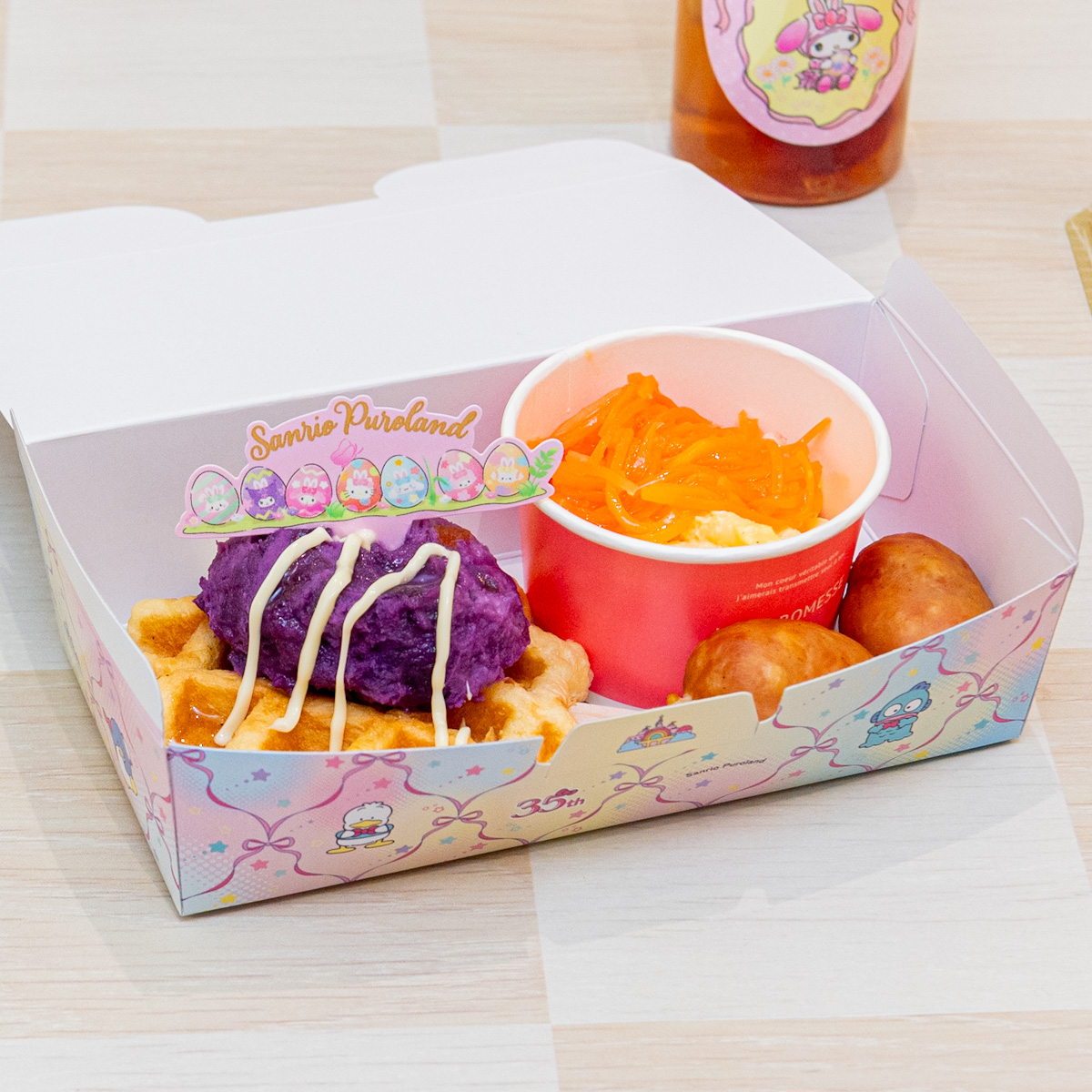 Spring Special♡お食事ワッフルBOX (ミニフランク＆カップサラダ)撮影