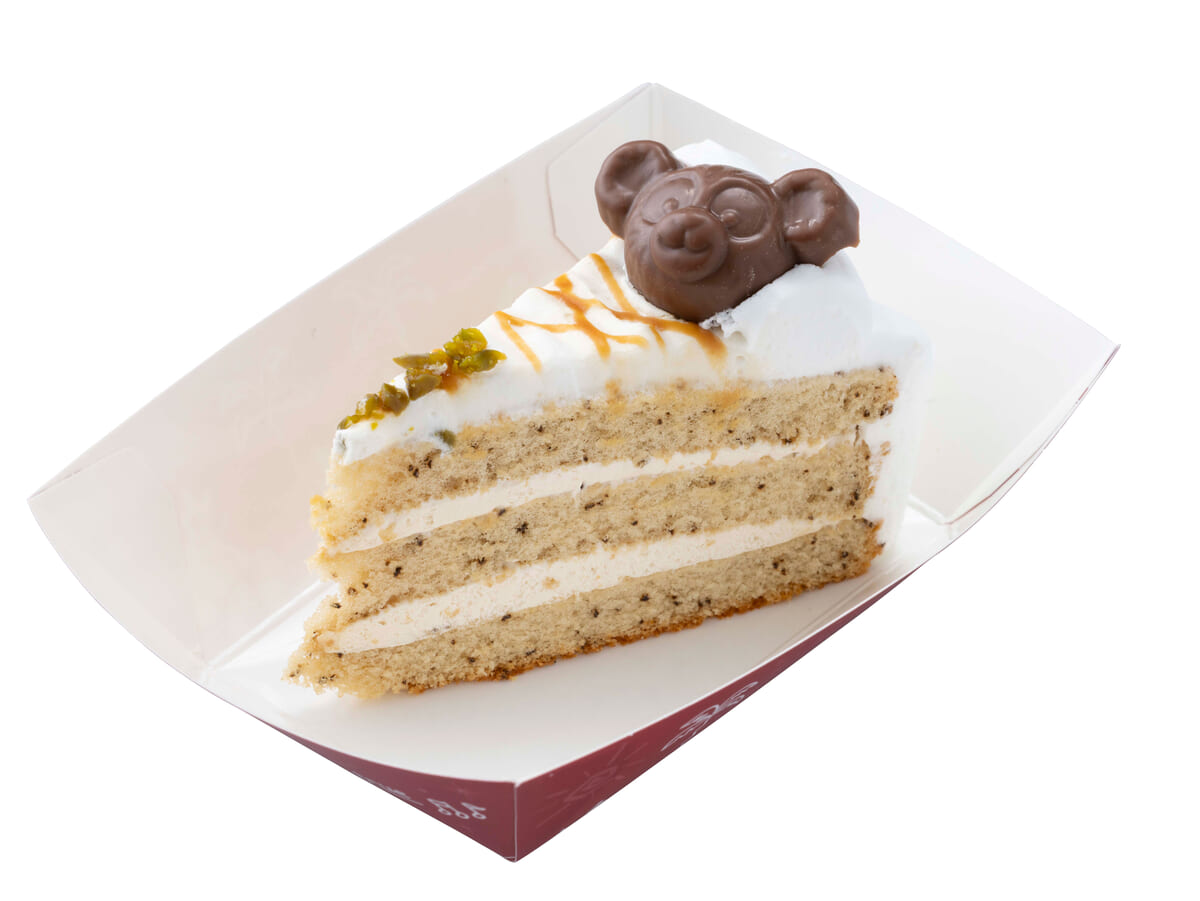 東京ディズニーシー「ダッフィー&フレンズのファインド・ユア・ビューティフル・ブルー!」ミルクティーショートケーキ(ピスタチオ入り)