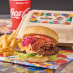 ユニバーサル・スタジオ・ジャパン／メルズ・ドライブイン「プルドポークバーガー 25周年コースターセット」