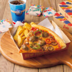 ユニバーサル・スタジオ・ジャパン／ルイズ N.Y. ピザパーラー「ミートボール・ピッツァ 25周年コースターセット」