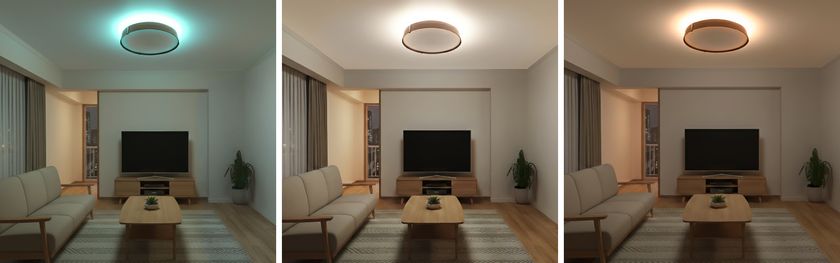 HotaluX AURA 間接光の光色 MARINE色 SUNLIGHT色 CANDLE色