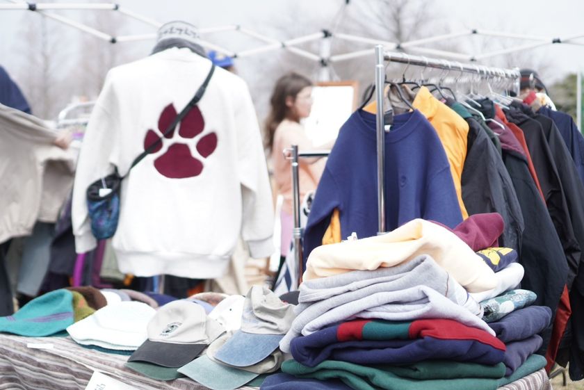 バイクランド 衣類販売ブース