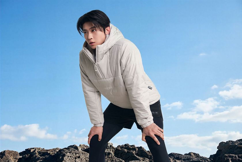 XEXYMIX DEX ビジュアル 白い中綿ジャケット