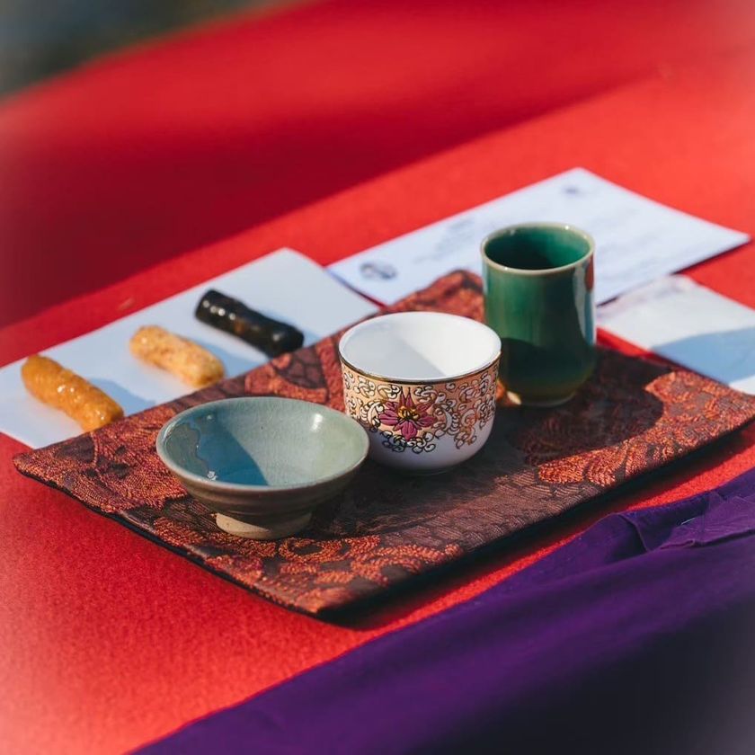 ゆしま花月 紅茶野点 湯島天神梅まつり