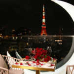 MOON FOREST 月林閣 テラス席からの東京タワー眺望