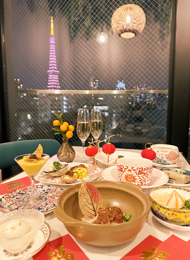 MOON FOREST 月林閣 新春旧正月コース 東京タワー夜景