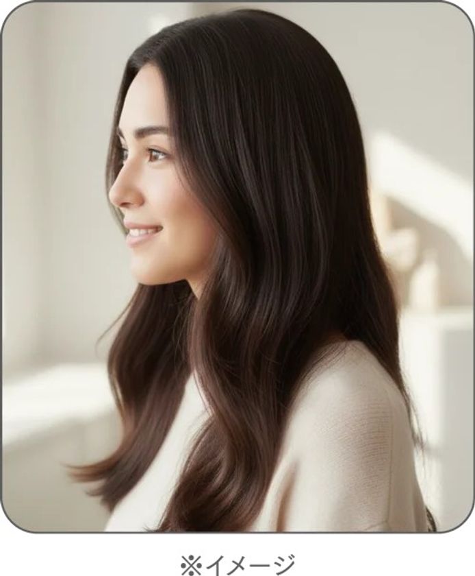 自然な仕上がりのヘアスタイル