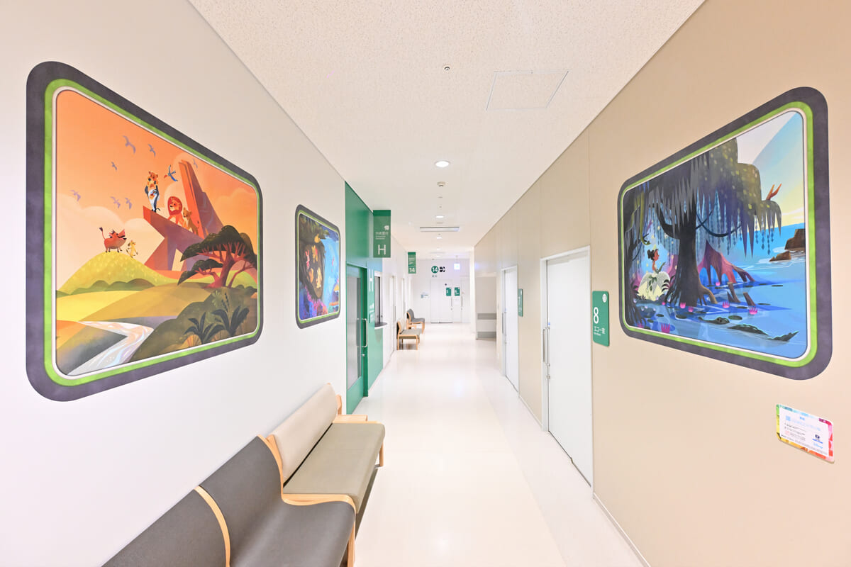 ウォルト・ディズニー・ジャパン 福岡市立こども病院へ「魔法の森」テーマの壁紙を提供13