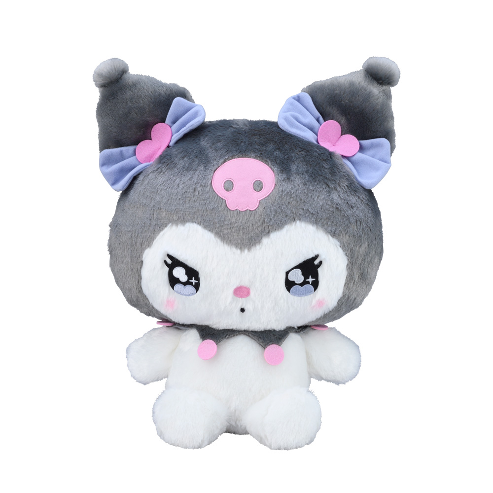 ゆるかわ　サンリオキャラクターズ　LLぬいぐるみ“クロミ”　リボンVer.