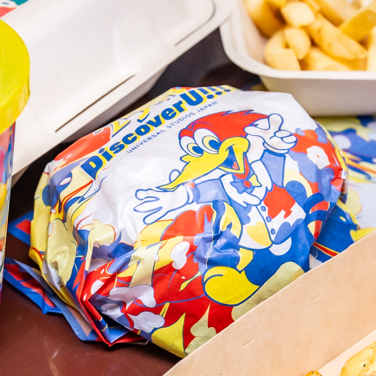 ユニバーサル・スタジオ・ジャパン／メルズ・ドライブイン「プルドポークバーガー 25周年コースターセット」3