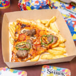 ユニバーサル・スタジオ・ジャパン／ルイズ N.Y. ピザパーラー「ミートボール・ピッツァ 25周年コースターセット」