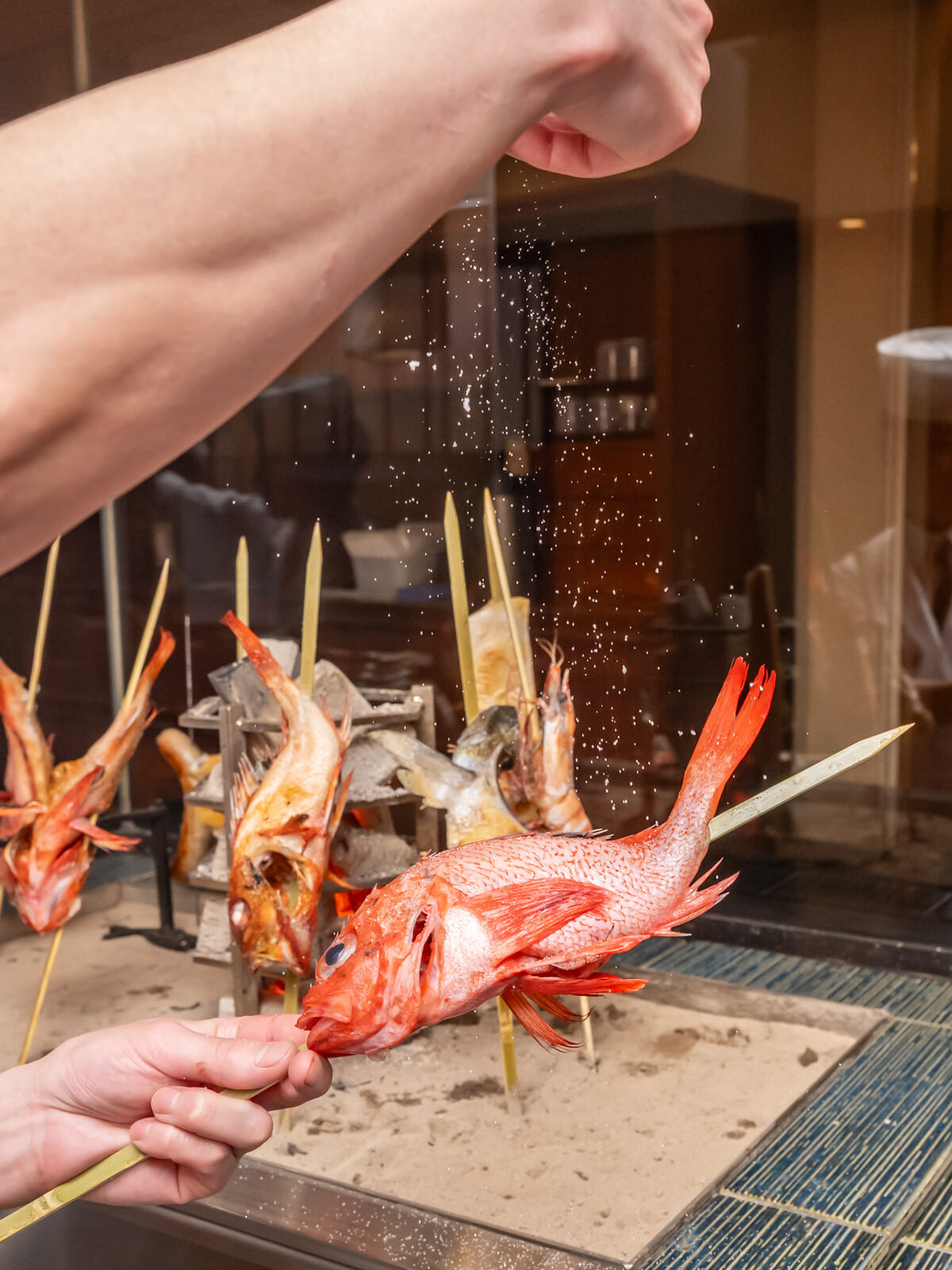 浦安ブライトンホテル東京ベイ「季布や（きふや）」炭火焼技法「原始焼き」4