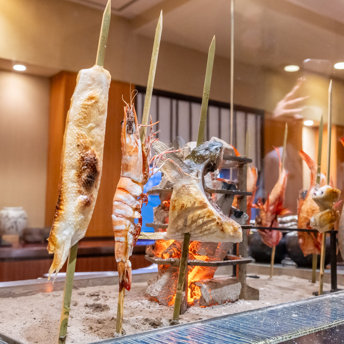 浦安ブライトンホテル東京ベイ「季布や（きふや）」炭火焼技法「原始焼き」3