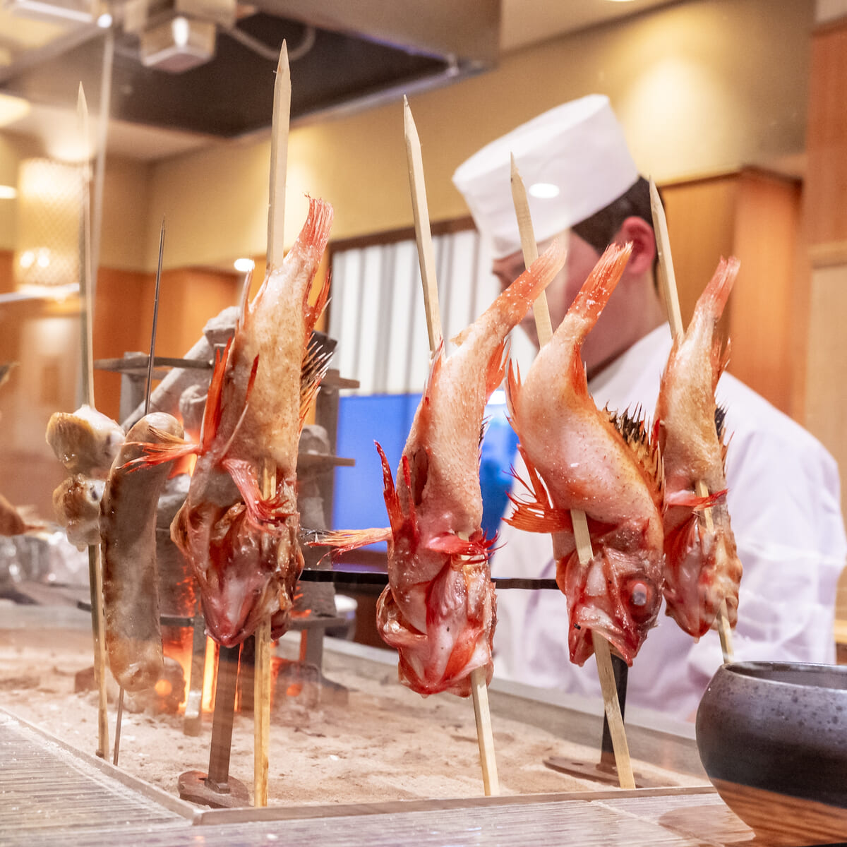 浦安ブライトンホテル東京ベイ「季布や（きふや）」炭火焼技法「原始焼き」2